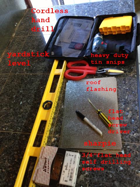 workbench backsplash tools
