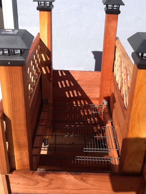 rolling garden cart inside