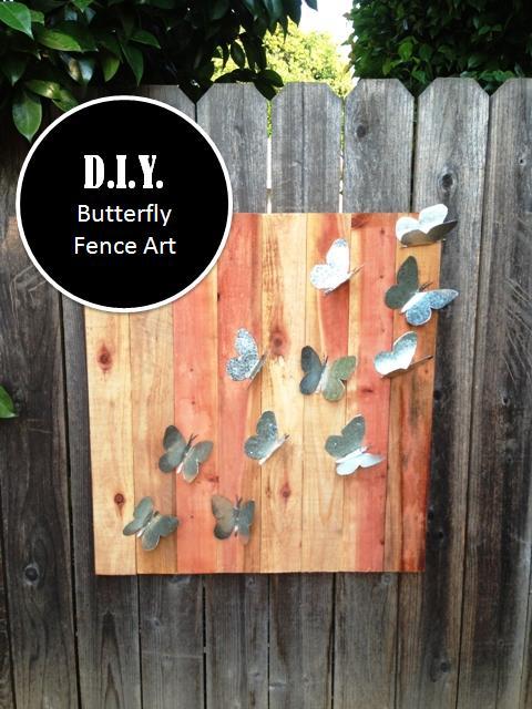 butterfly fence art
