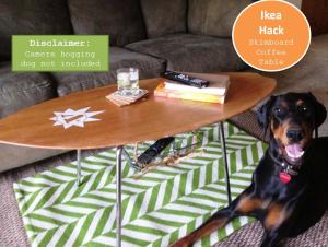 Ikea hack skimboard coffee table