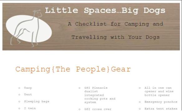 printable camping list graphic