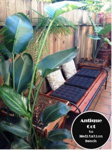 antique cot meditation bench platform