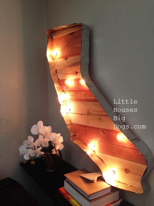 california marquee diy wood metal lights