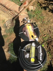 Dog proof drip line soaker house 003