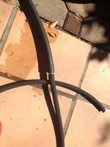 Dog proof drip line soaker house 008