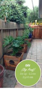 Dog proof drip line soaker house for pots