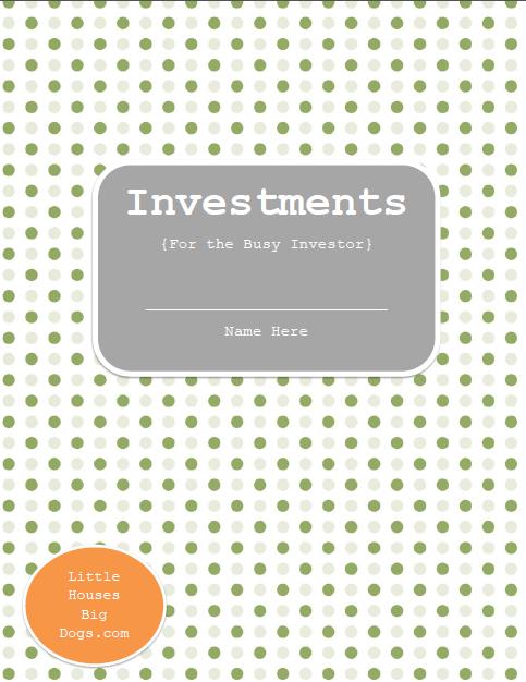 Free Investment Printables Cover