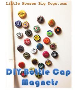 diy gift beer bottle cap magnets