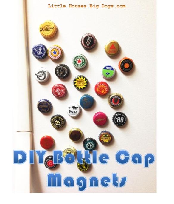 diy gift beer bottle cap refrigerator magnets