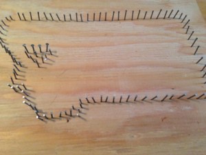 diy montana wood nail thread art 004