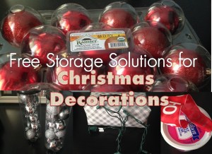 Free Storage Solutions for Christmas Decorations