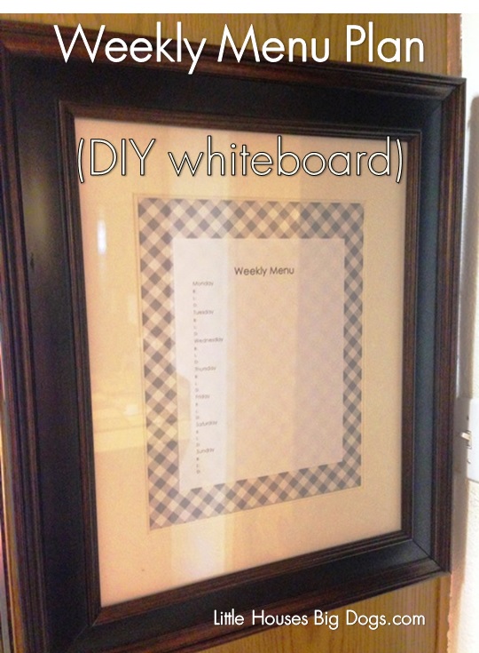 free weekly menu planner